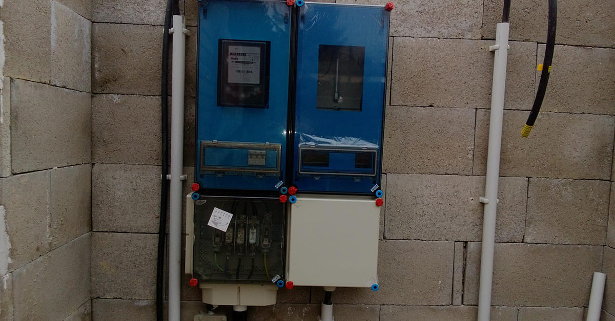 Egy villanyszerelő ideiglenes mérőhely kialakítás Budapesten
